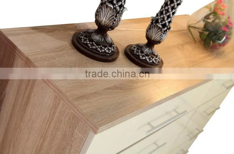 Home Use Wood Vienna Four plus Four Drawer Chest Cabinet