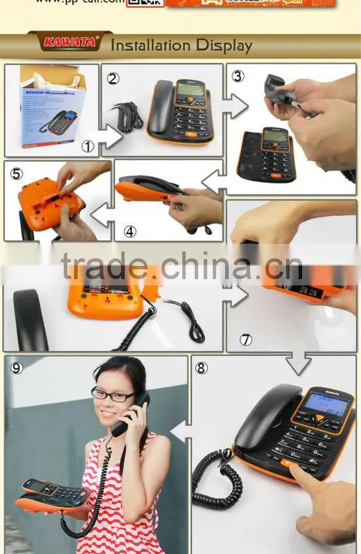 Factory direct remote control handsfree landline telephone set