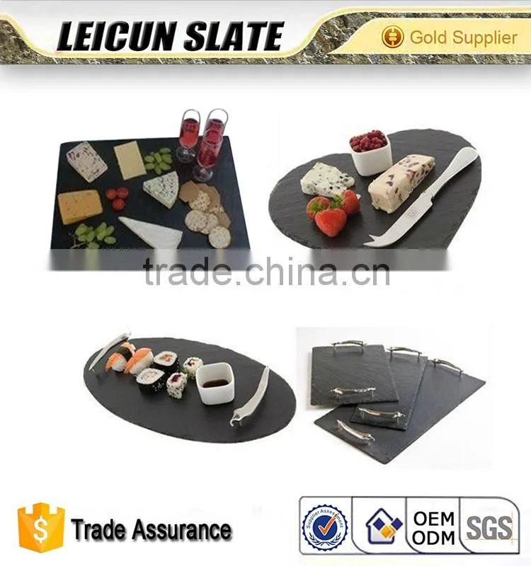 Stone Slate Plate, Stone Serving Plate, Gauzy Version, Heart- Shaped