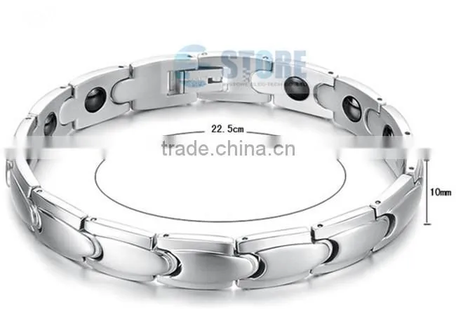 Stainless Steel Men Bracelet Positive Energy Bracelets With Magnetic Bracelet