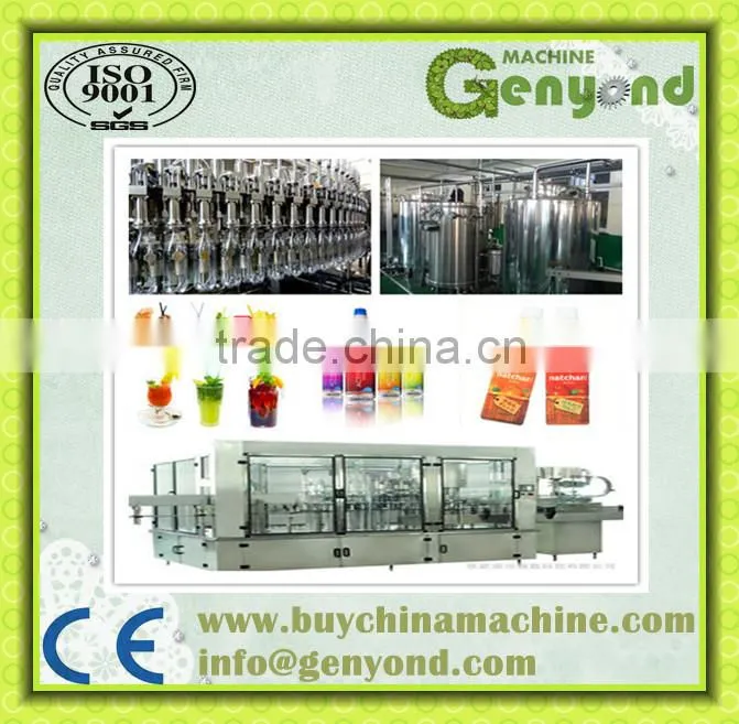 automatic fruit juice production line with fruit pulp pieces