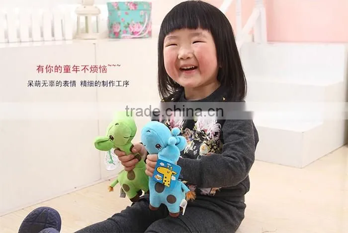 1 PC Unisex Baby Kid Child Girls Cute Gift Plush Giraffe Soft Toy Animal Dear Doll Christmas Birthday Happy Gifts18 X 17 cm