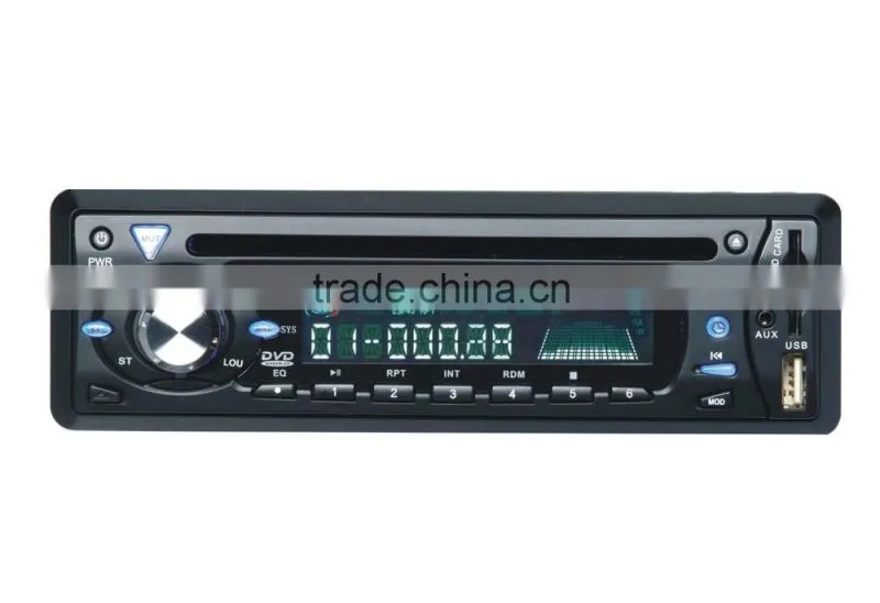 Car 1 Din DVD/CD/MP3/USB/SD CARD AM/FM PLAYER+AUX INPUT