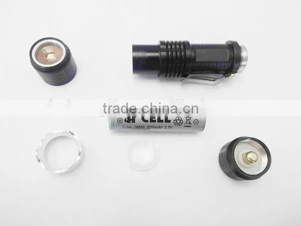 zoom hunting powerful flashlight torch, high power tactical flashlight, long distance strong light torch