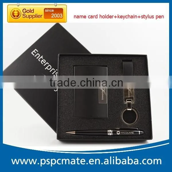 3 in 1 Black Office Travel Gift Kit for Business Men