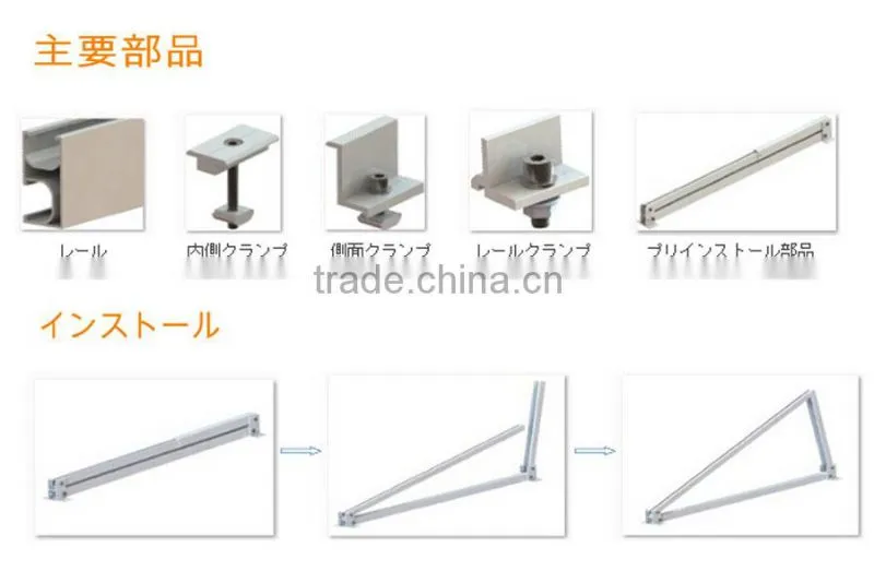 Flat Roof Adjustable Portrait Ballasted Solar PV Mounting System