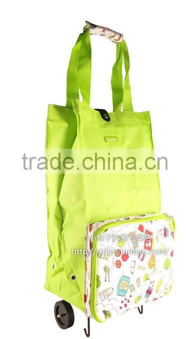 Hot style!foldable shopping bags shopping trolley bag