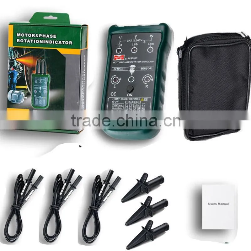 Meter Sequence Tester LED Field Mastech MS5900 3 Motor Phase Rotation Indicator