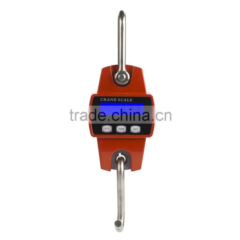 300kg/600lb Weight Digital Hanging Scale Mini Hook Scale Industrial Crane Scale