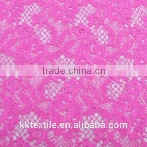 New Arrival Elegant 80% Cotton 20% Nylon mesh lace fabric in two colors