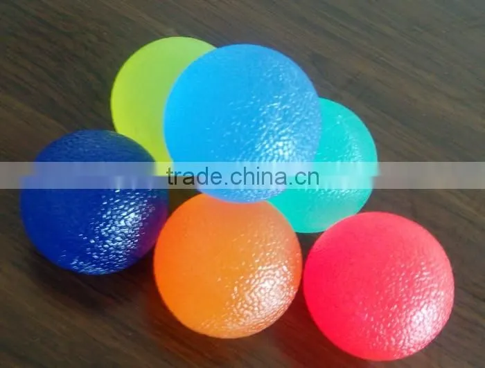 Silicone round shape Hand Grip Ball finger Exerciser Gripper Massage Ball
