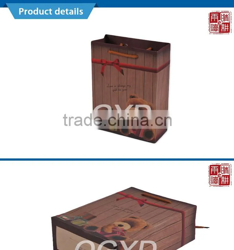 Decorative christmas paper bag paper bag hs code paper hand bag