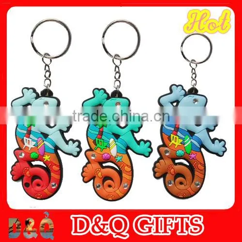 2015 custom made silicon souvenir keychain