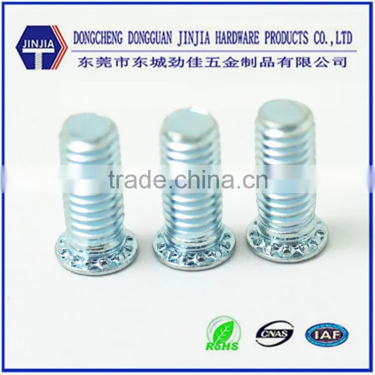 ROHS blue zinc plated carbon steel standard rivet screws