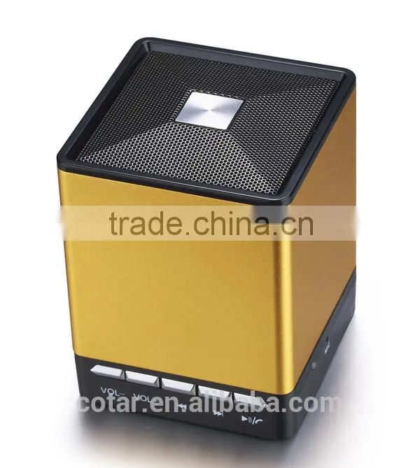 AJ-66 High quality battery removable cube bluetooth speaker