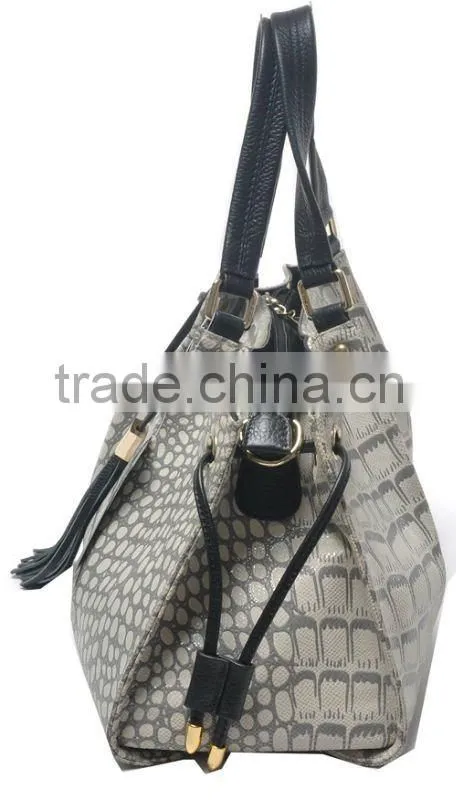 Factory price! 2012 the top newest lady CROCO handbags in the fashion design