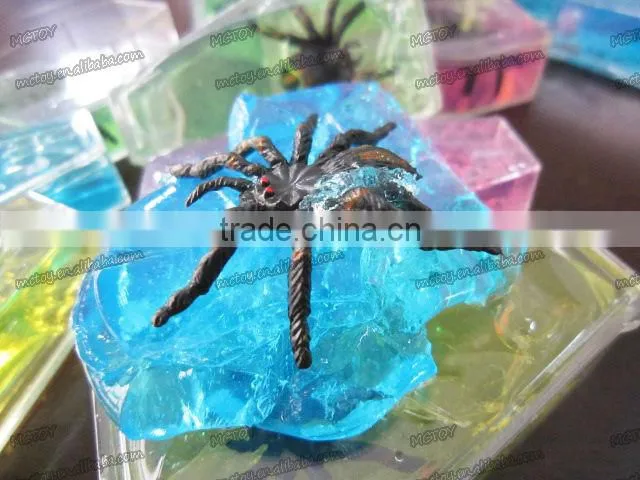 Factory supplier wholesale Crystal Coffin putty with dinosaur frog spider lizard alien crystal gift crystal toy crystal ball