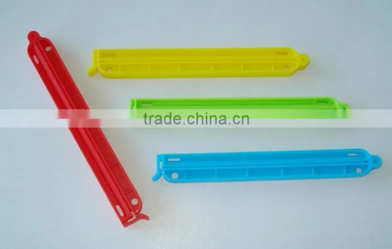 colorful food bread small plastic clips