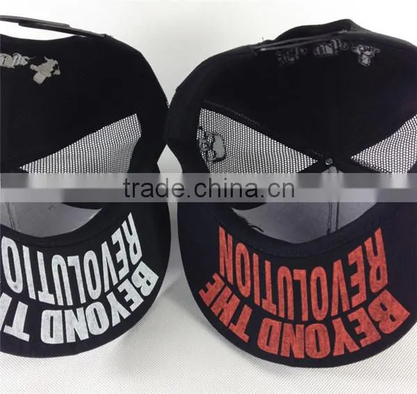 for summer mesh caps 3D embroidery front and upper visor wholesale caps
