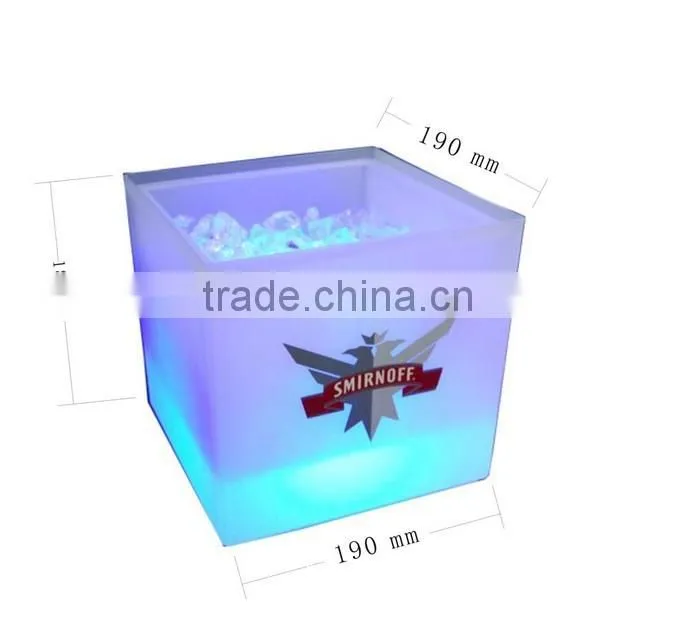 glow led ice bucket, led illuminated ice bucket
