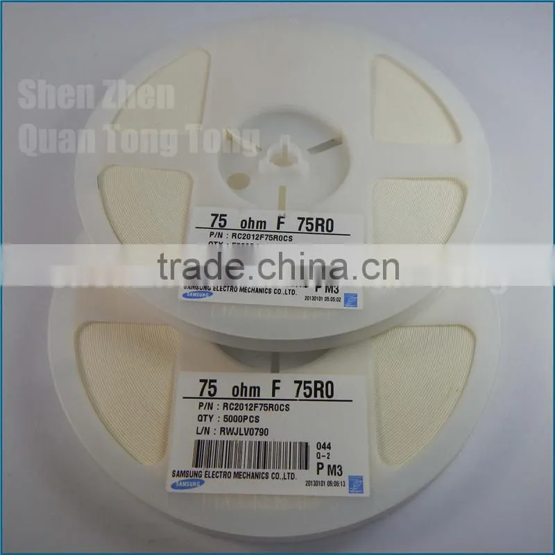 Resistors 0805 75R 1% NEW