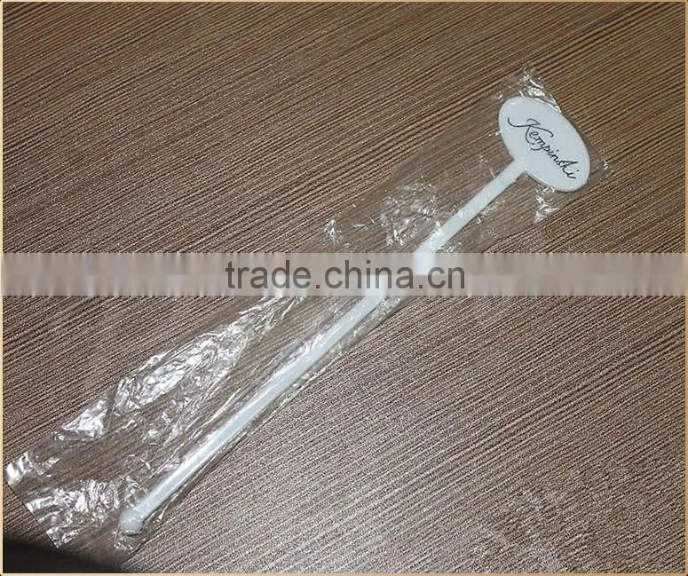 Logo printed customized plastic stir swizzle sticks