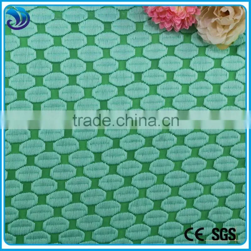 clearly organza chemical polyester embroidery lace fabric french guipure lace