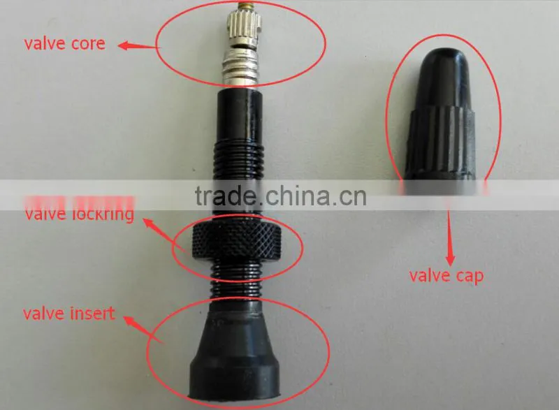 presta valve 36mm black tubeless tyre valve bike bicycle tyre valve
