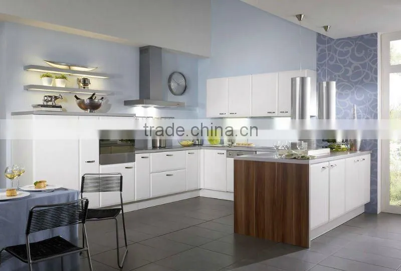 Modern mix style melamine mixed lacquer kitchen cabinet