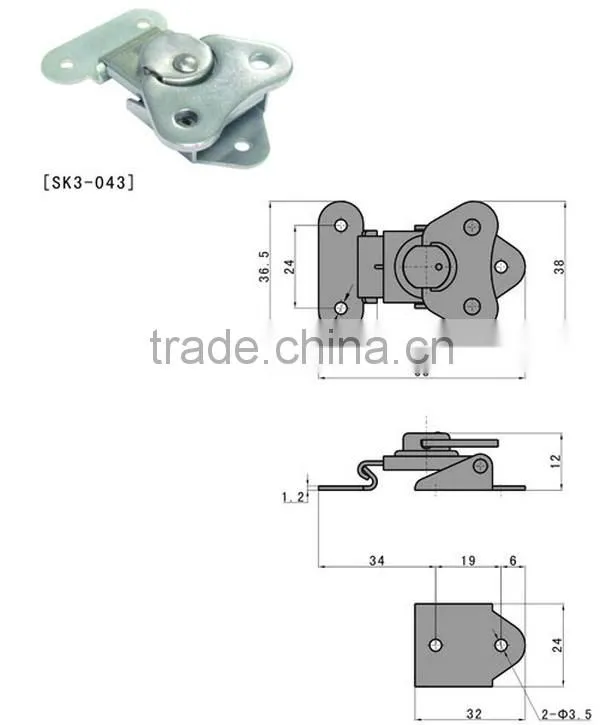 Butterfly Latch & catch SK3-043 steel adjustable latch toggle latch draw latch