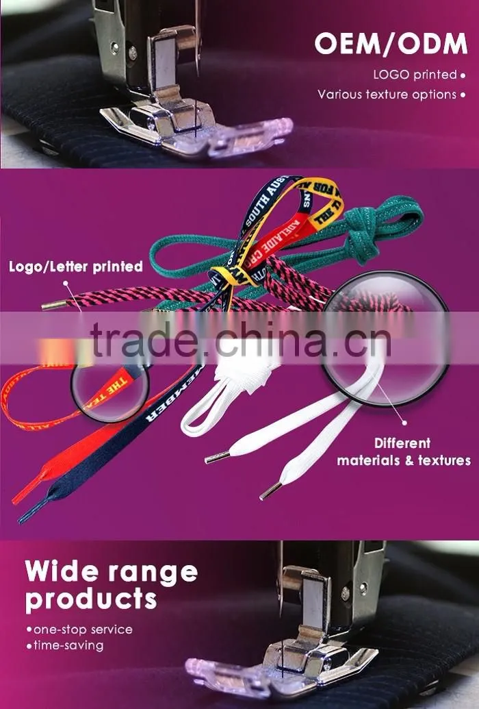 Printed Checker Custom Metal Tip Shoe Lace Ribbon
