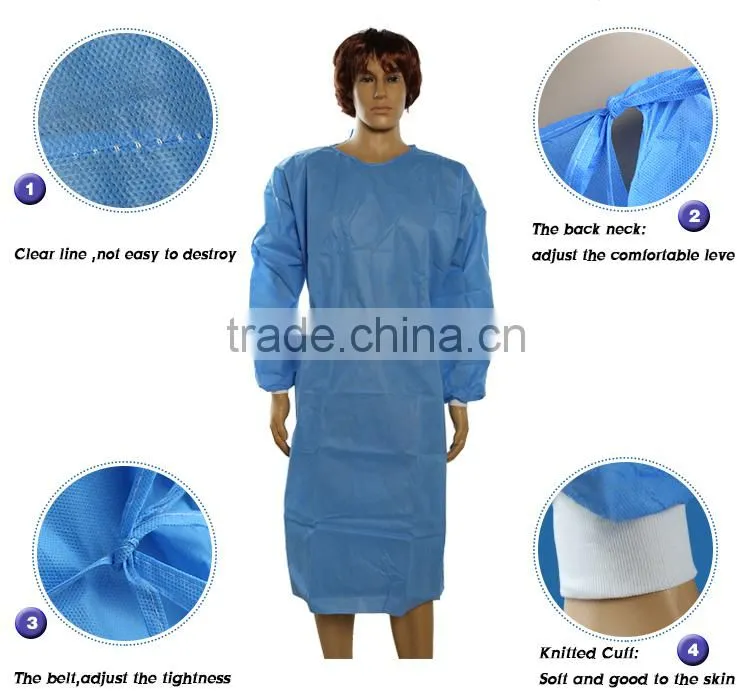 nonwoven visitor gown disposable sterile sms surgical gown