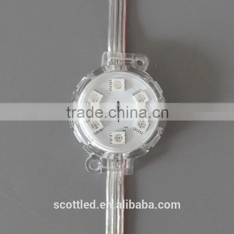 Cheap hot sale 40mm pixel led amusement lights 6leds