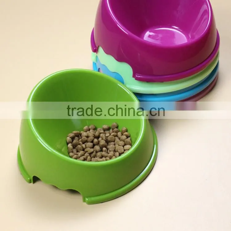 Factory cheap plastic Oblique pet bowl wholesale