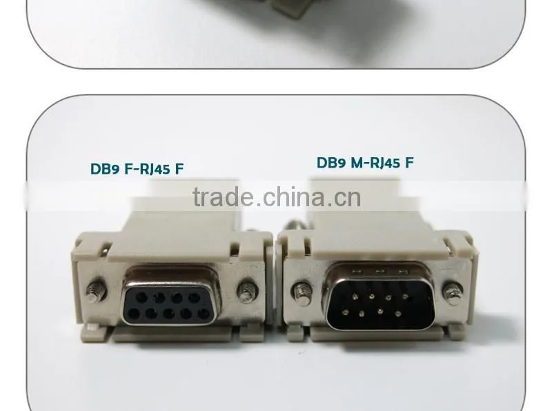 Cisco CAB-9AS-FDTE DB9 female to RJ45 female adapter