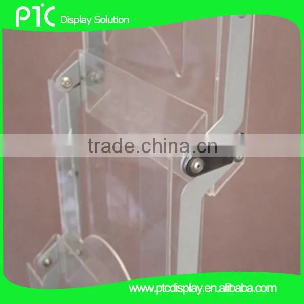 Plastic brochure holder