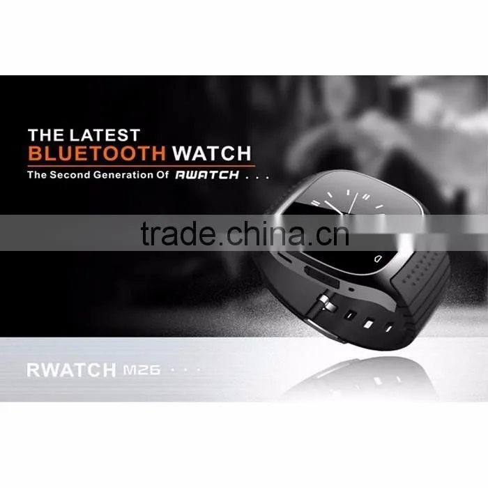 Waterproof Smartwatch M26 Bluetooth Smart Watch With Led Alitmeter Music Player Pedometer For Apple Ios Android Smart Phone