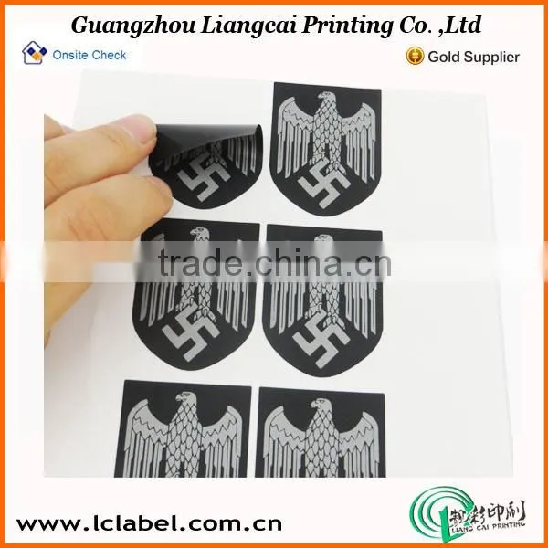 Attractive round sticker printed sticker design