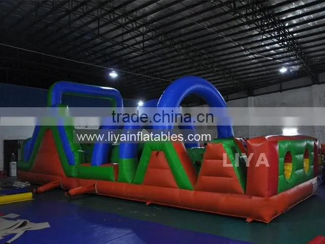 Inflatable indoor playground equipment outdoor playground jungle obstacle course