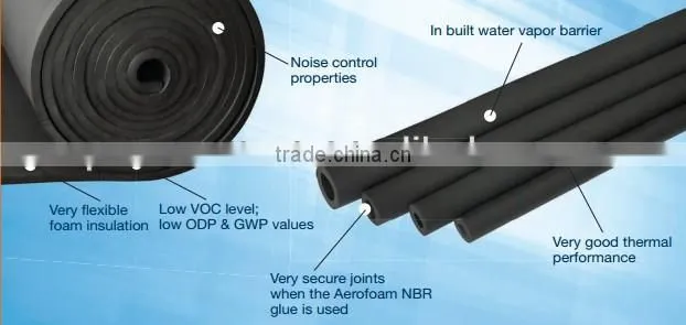 heat insulation material rubber foam insulation roll