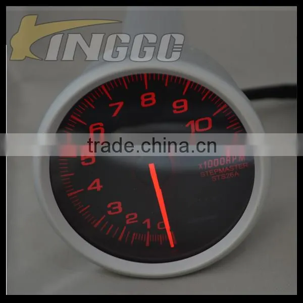 Racing 80MM Car Auto Gauge, Black Universal RPM Auto Meter For Car
