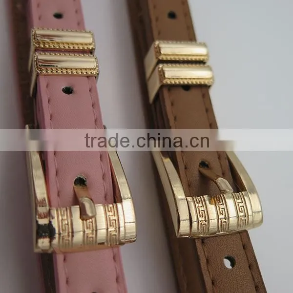 Women fashion belt with 2 rings for dress