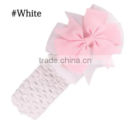 Kids Chiffon Flower Headband Children Accessories Baby Widen Headwear Hair band