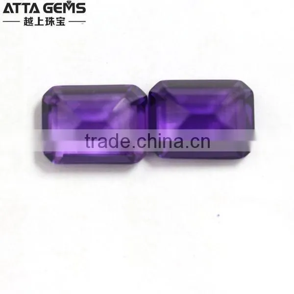 Lab Created Amethyst 16x12mm synthetic large amethyst crystal
