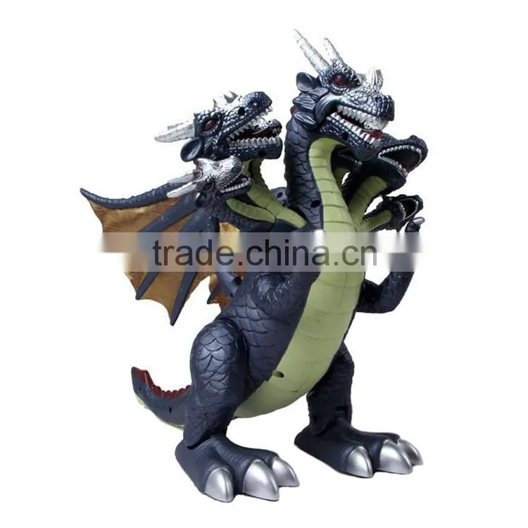 B/O moving dragon plastic dinosaur set