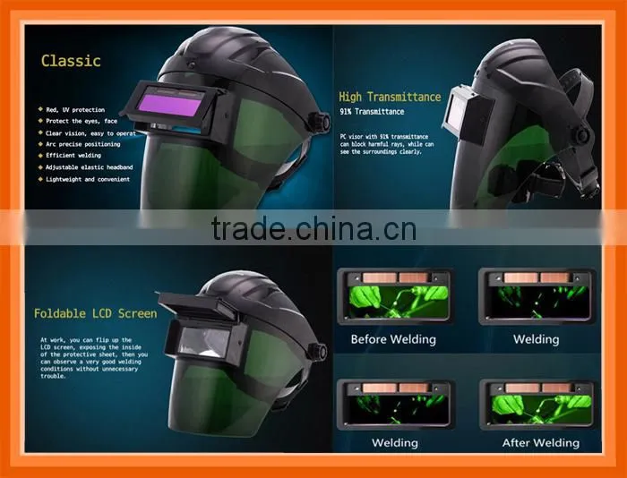 High quality professional craft welding helmet face shield mask