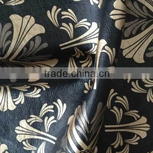 pu clothing leather soft handfeeling faux leather fabric for clothing