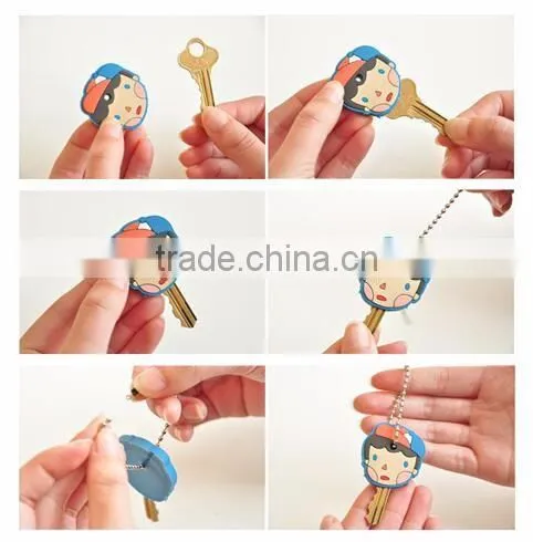 Hot Selling rubber key chains/PVC Key Protector