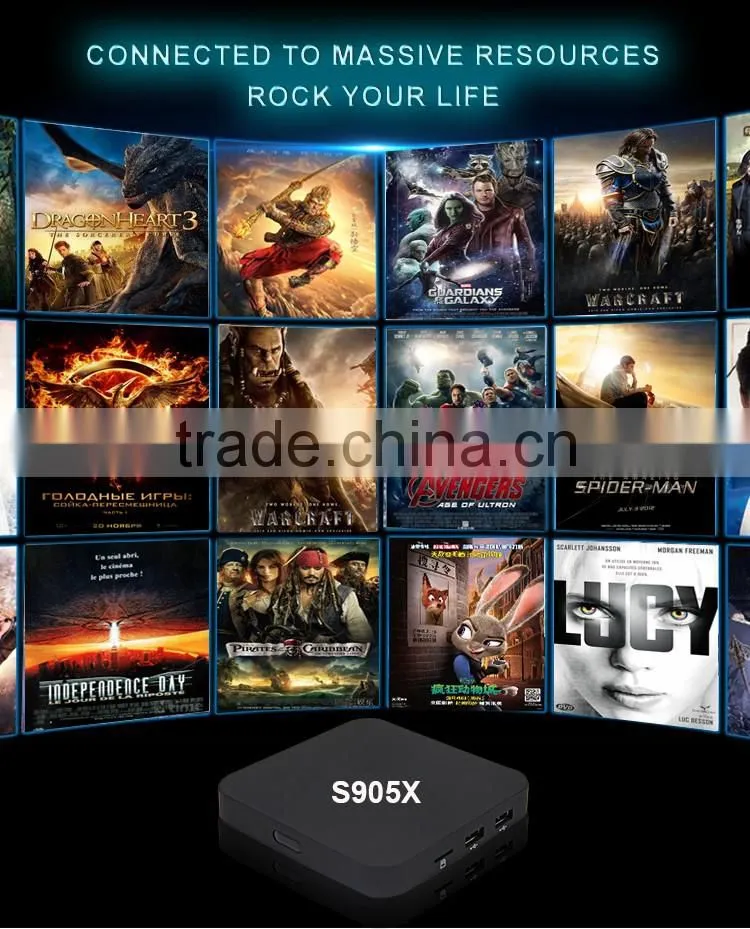 2016 newest Amlogic S905X with Android 6.0 Marshmallow starhub tv box low price for singapore