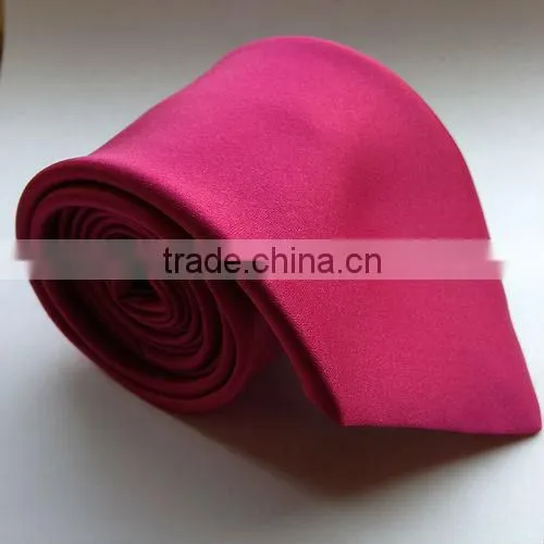 wholesale Men's Ties neckties Satin Wedding Ties necktie Fuchsia